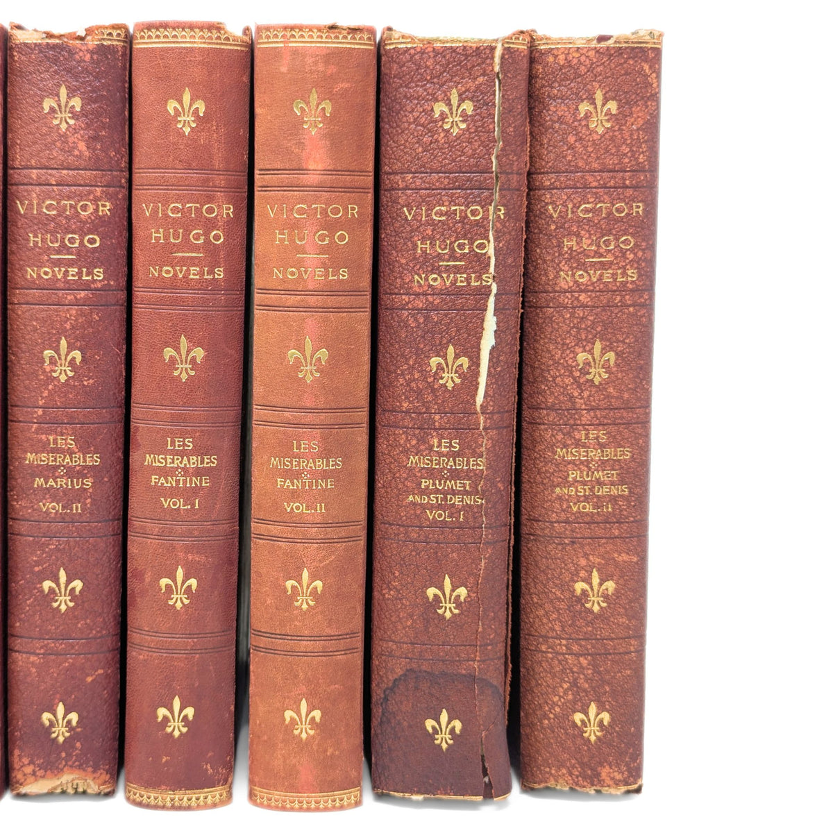 Les Misérables by Victor Hugo 1893, 10-Volume Book Set
