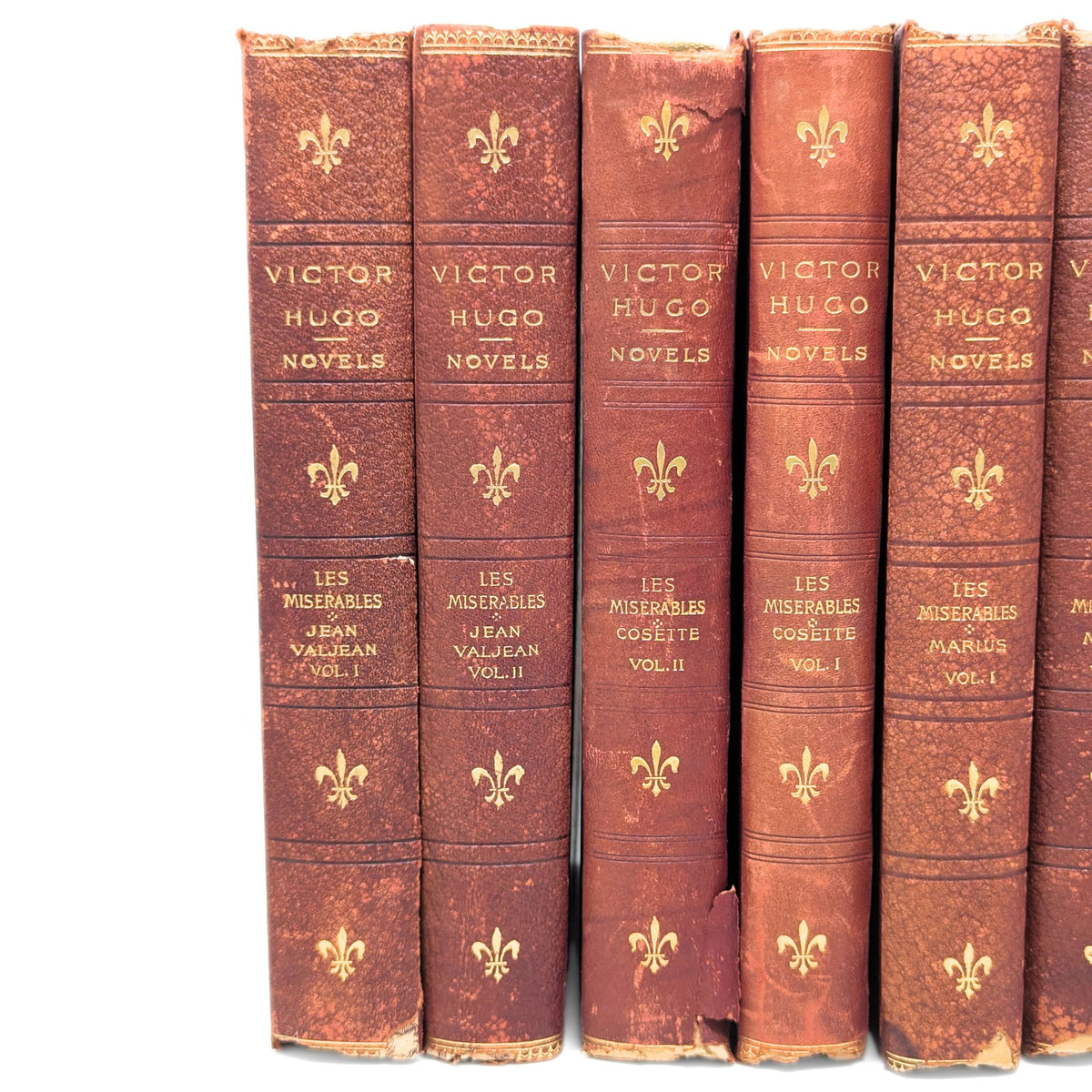 Les Misérables by Victor Hugo 1893, 10-Volume Book Set