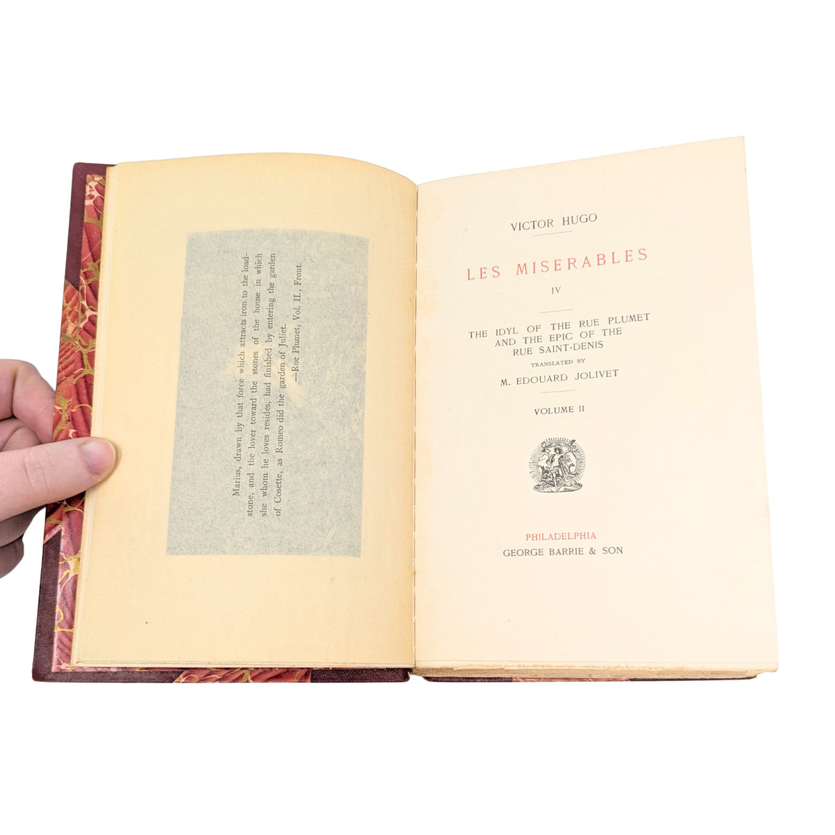 Les Misérables by Victor Hugo 1893, 10-Volume Book Set