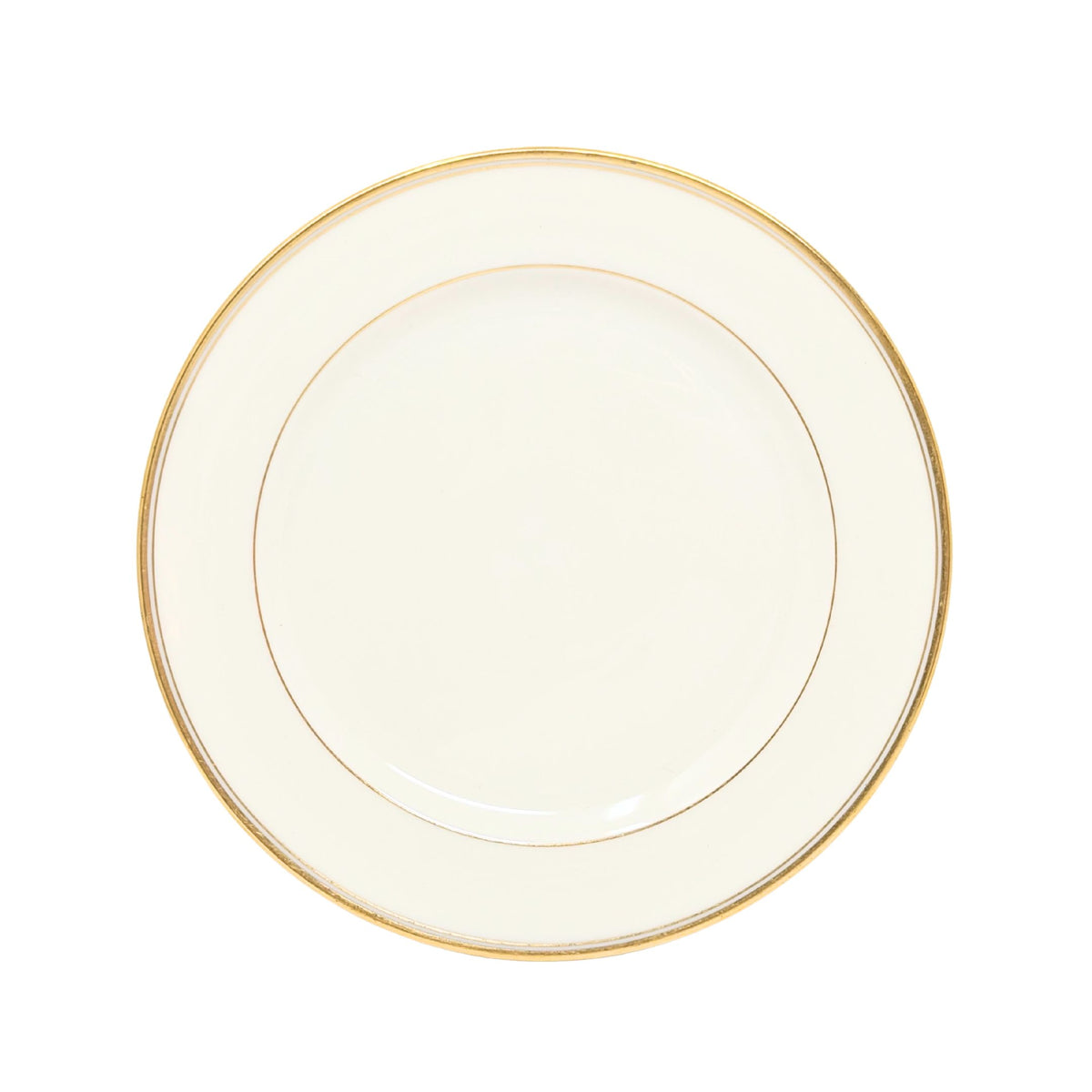 Lenox "J-34" Cream/Gold 23pc Cup, Saucer, & Salad Plate Set