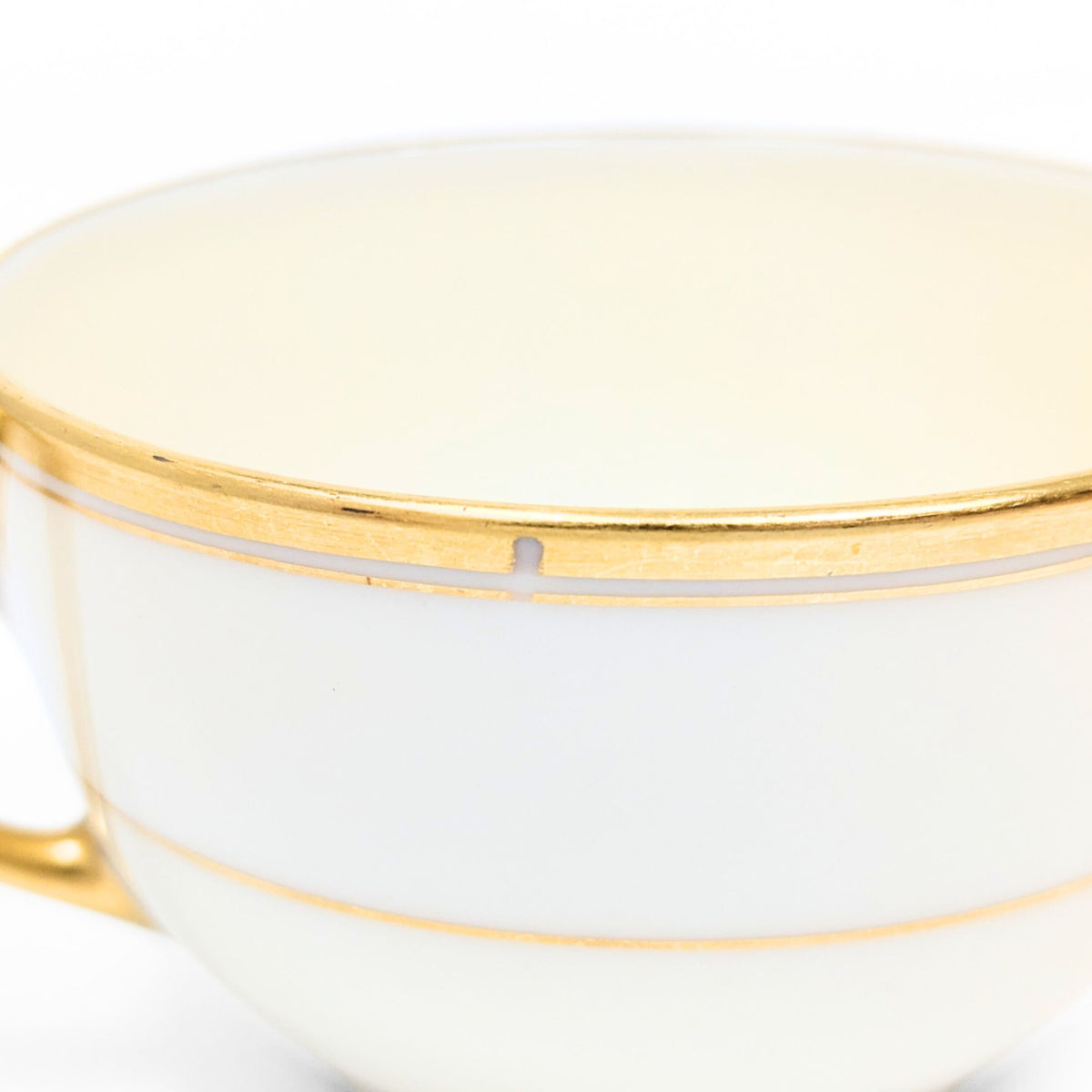 Lenox "J-34" Cream/Gold 23pc Cup, Saucer, & Salad Plate Set