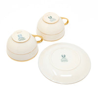 Lenox "J-34" Cream/Gold 23pc Cup, Saucer, & Salad Plate Set