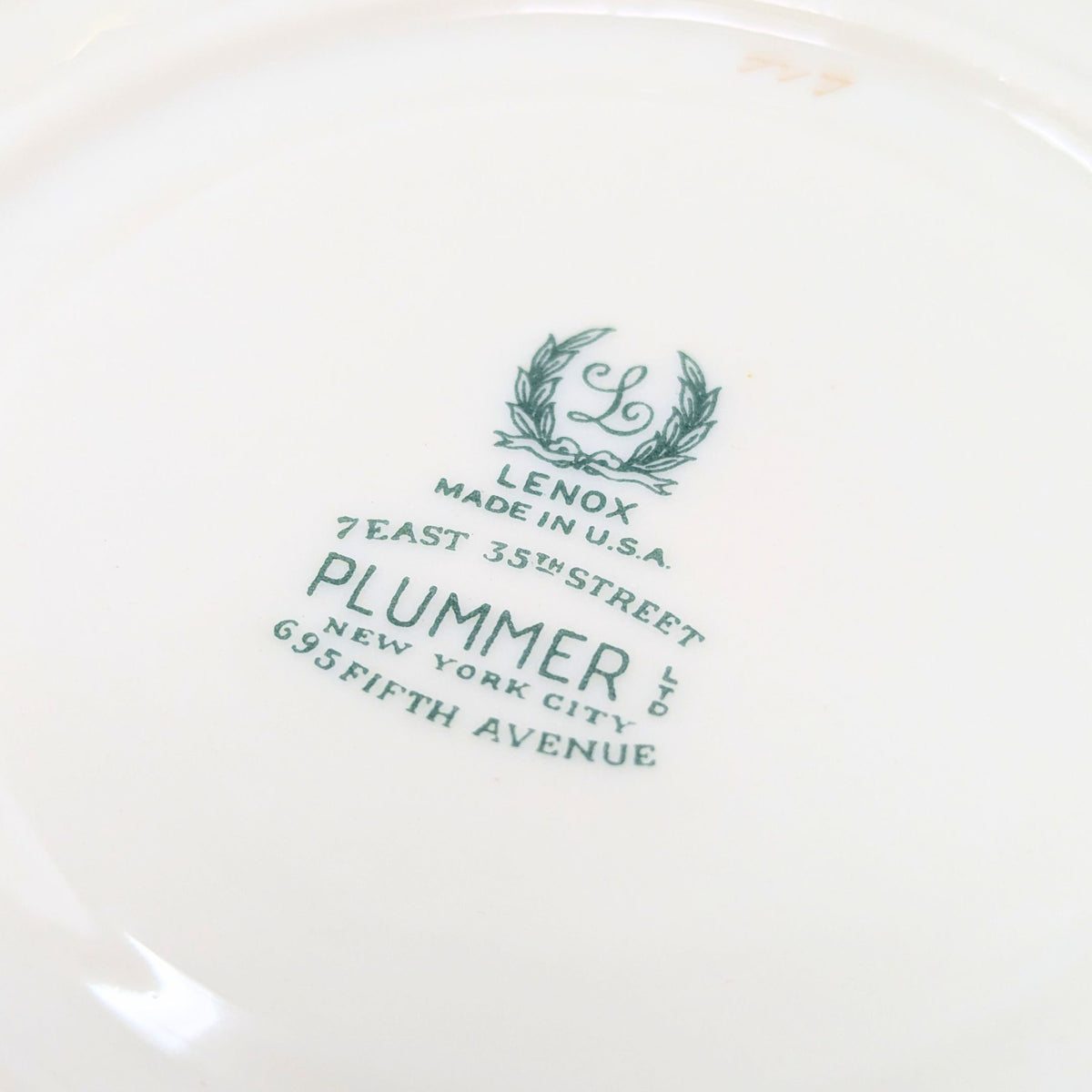 Lenox "J-34" Cream/Gold 23pc Cup, Saucer, & Salad Plate Set