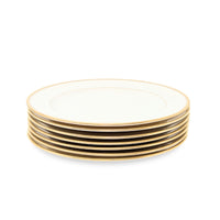 Lenox "J-34" Cream/Gold 23pc Cup, Saucer, & Salad Plate Set