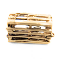 14K Gold Lobster Trap Charm