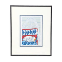 Limited Edition "At Rest" Signed Jack Russel Serigraph by Ed Bordett