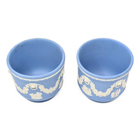 Wedgwood Pale Blue Jasperware Cachepots (Pair)