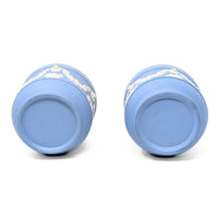 Wedgwood Pale Blue Jasperware Cachepots (Pair)