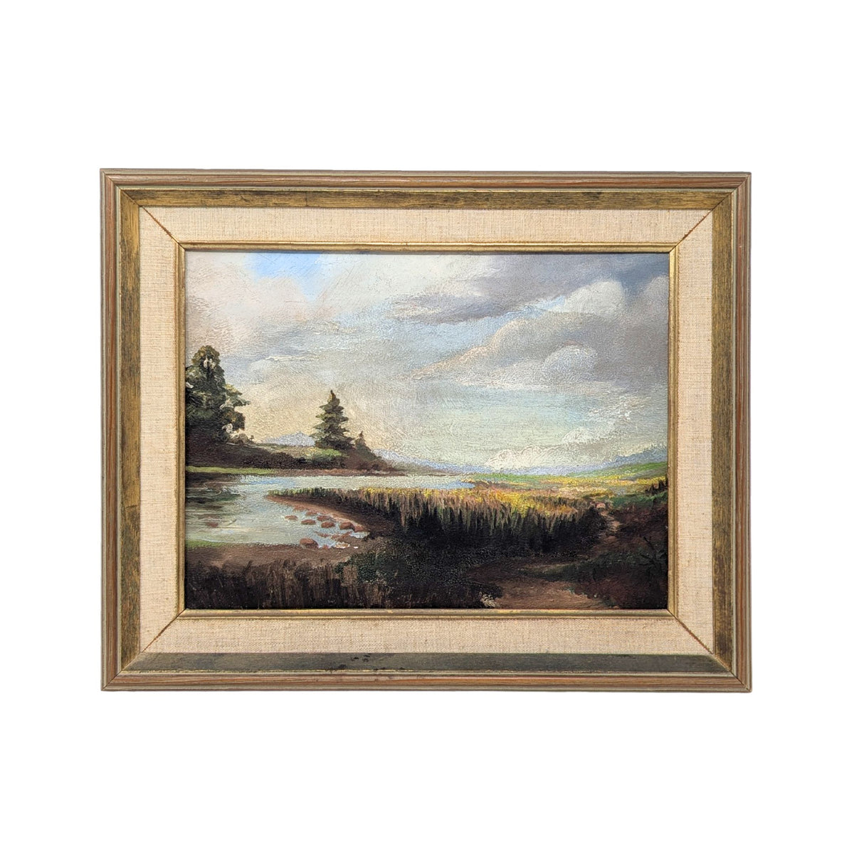 Gore Creek Vail, Colorado Vintage Landscape Oil on Board