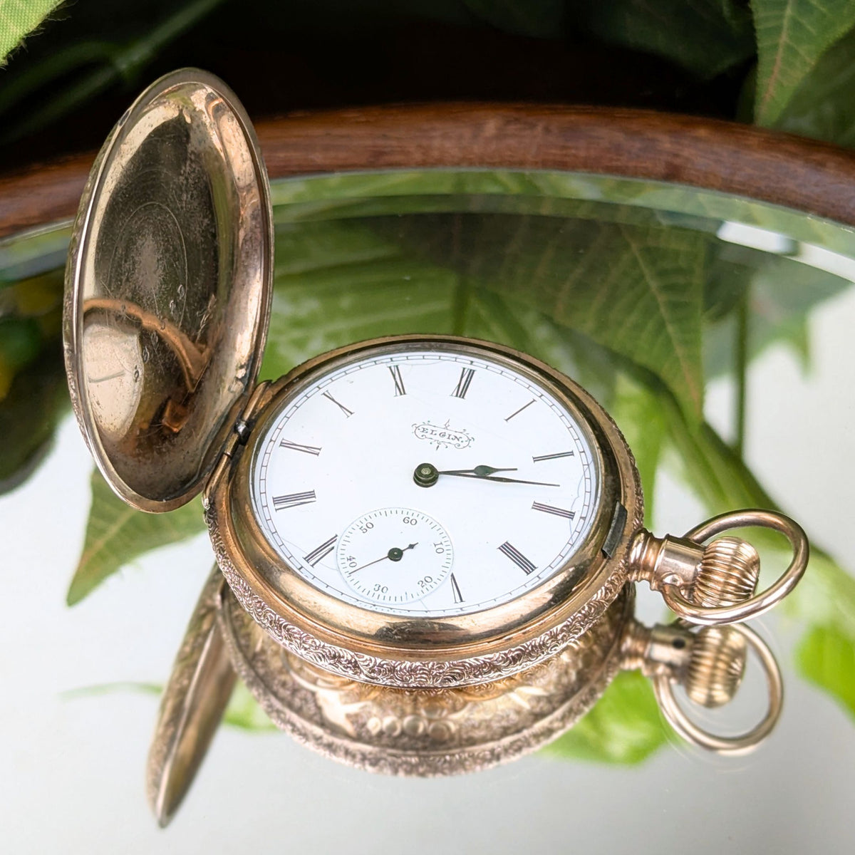 Elgin 1892 Gold Filled Model 2 #117 6S 7J Hunting Pocket Watch