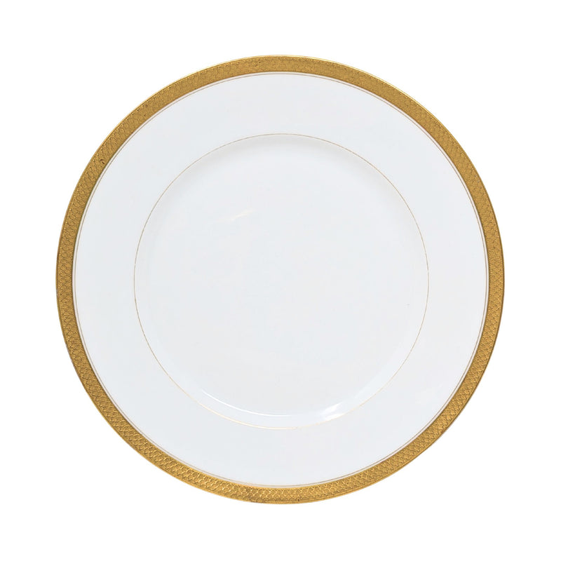 Charles Ahrenfeldt Limoges "AR1136" Gold Banded Dinner Plates (8)