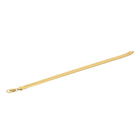 Italian MBC Gold Over Sterling 8 1/4” Herringbone Bracelet
