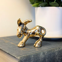 Homer Laughlin Maverick Menagerie Harlequin Gold Donkey