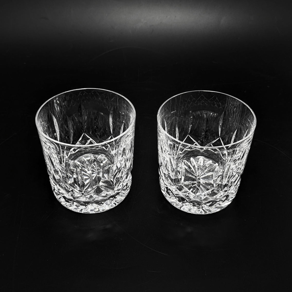 Waterford Crystal "Lismore" Pair of Old Fashioned Glasses