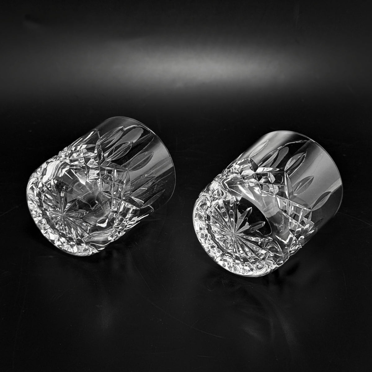 Waterford Crystal "Lismore" Pair of Old Fashioned Glasses