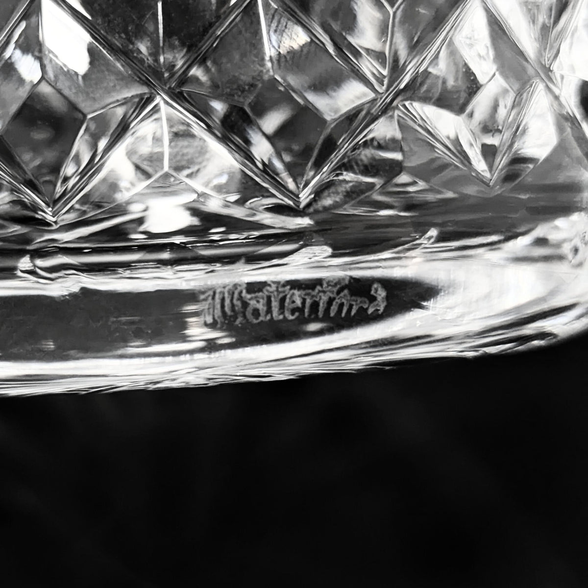 Waterford Crystal "Lismore" Pair of Old Fashioned Glasses