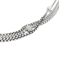 David Yurman 18K/.925 Pavé Diamond Ball 4-Strand 17” Necklace