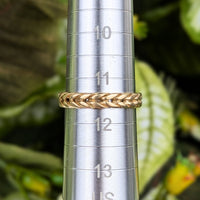 14K Gold 4.5mm Wheat Band - Size 11.25