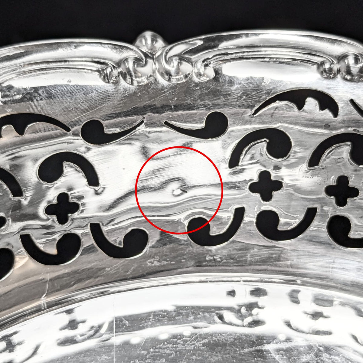 Gorham for Cartier "Cromwell" Sterling Silver Bon Bon Dish