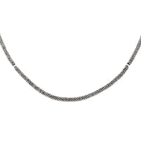 Signed Sterling Silver 17" Beaded Necklace