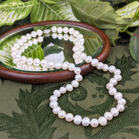 Sterling Silver 10mm Pearl 22"Necklace