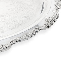 Poole #400 Lancaster Rose Silverplate 30" Serving Tray