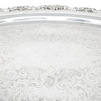 Poole #400 Lancaster Rose Silverplate 30" Serving Tray