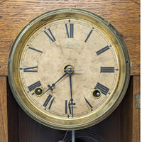 Ingraham “Lily” 8-Day Gingerbread Oak Kitchen Clock
