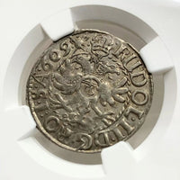 1609 IG Germany 1/16T NGC AU58 Top Pop Best Grade Known