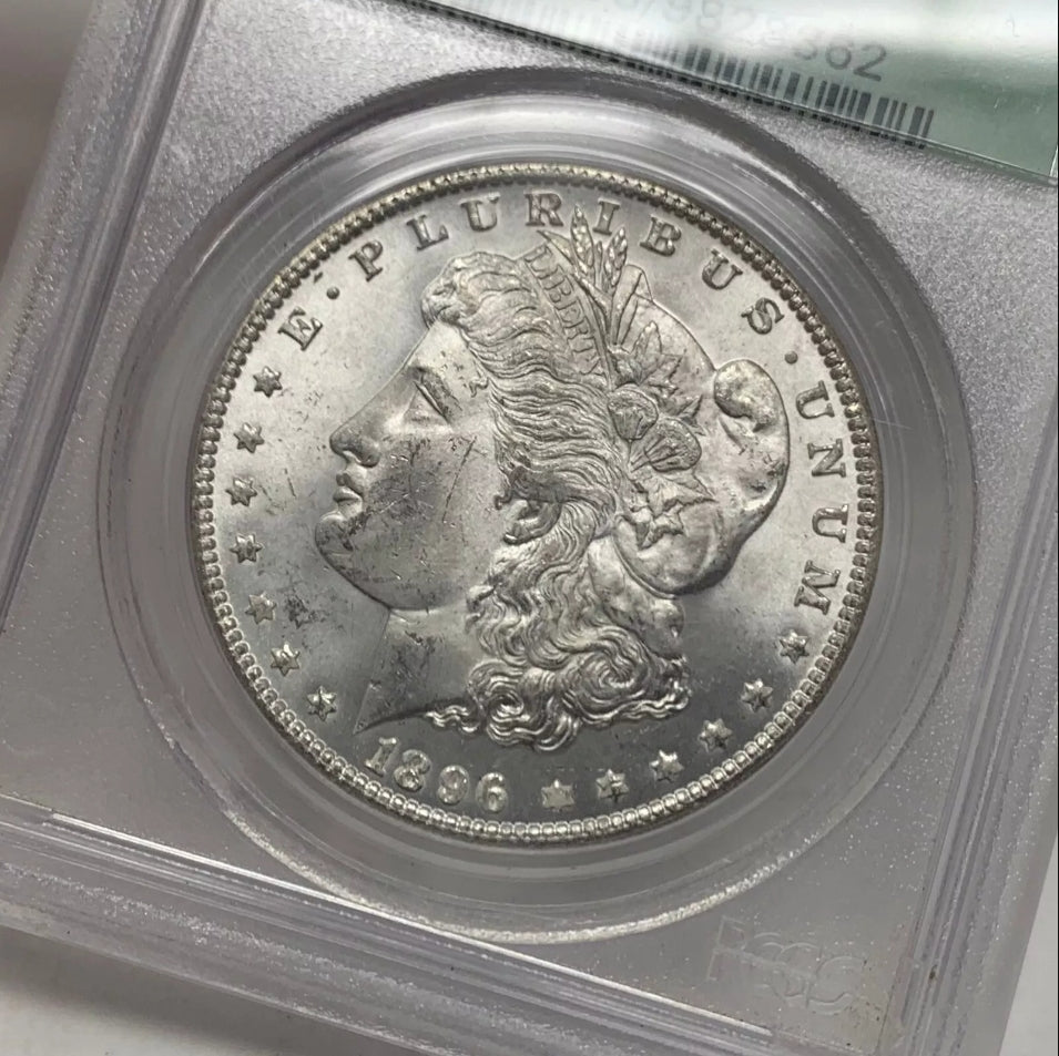 1896 PCGS MS63 Morgan Silver Dollar (Old Green Holder)