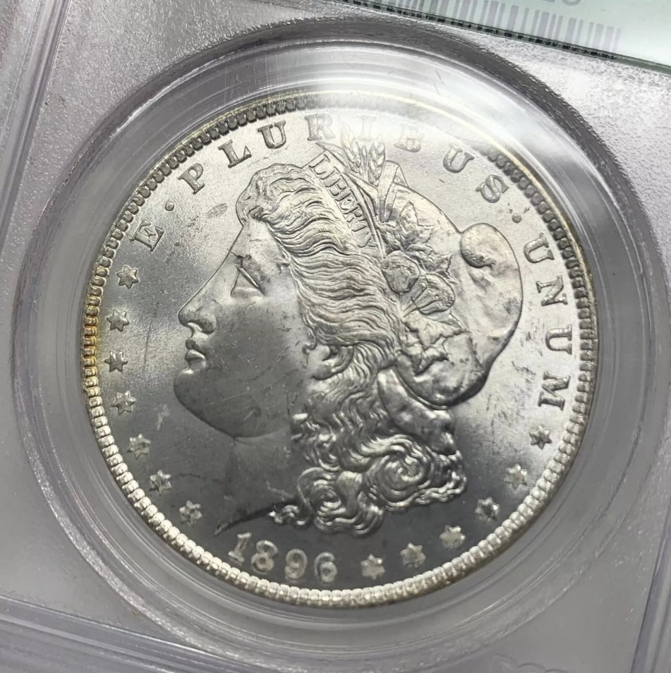 1896 PCGS MS63 Morgan Silver Dollar (Old Green Holder)