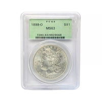 1899-O PCGS MS63 Morgan Silver Dollar (Old Green Holder)