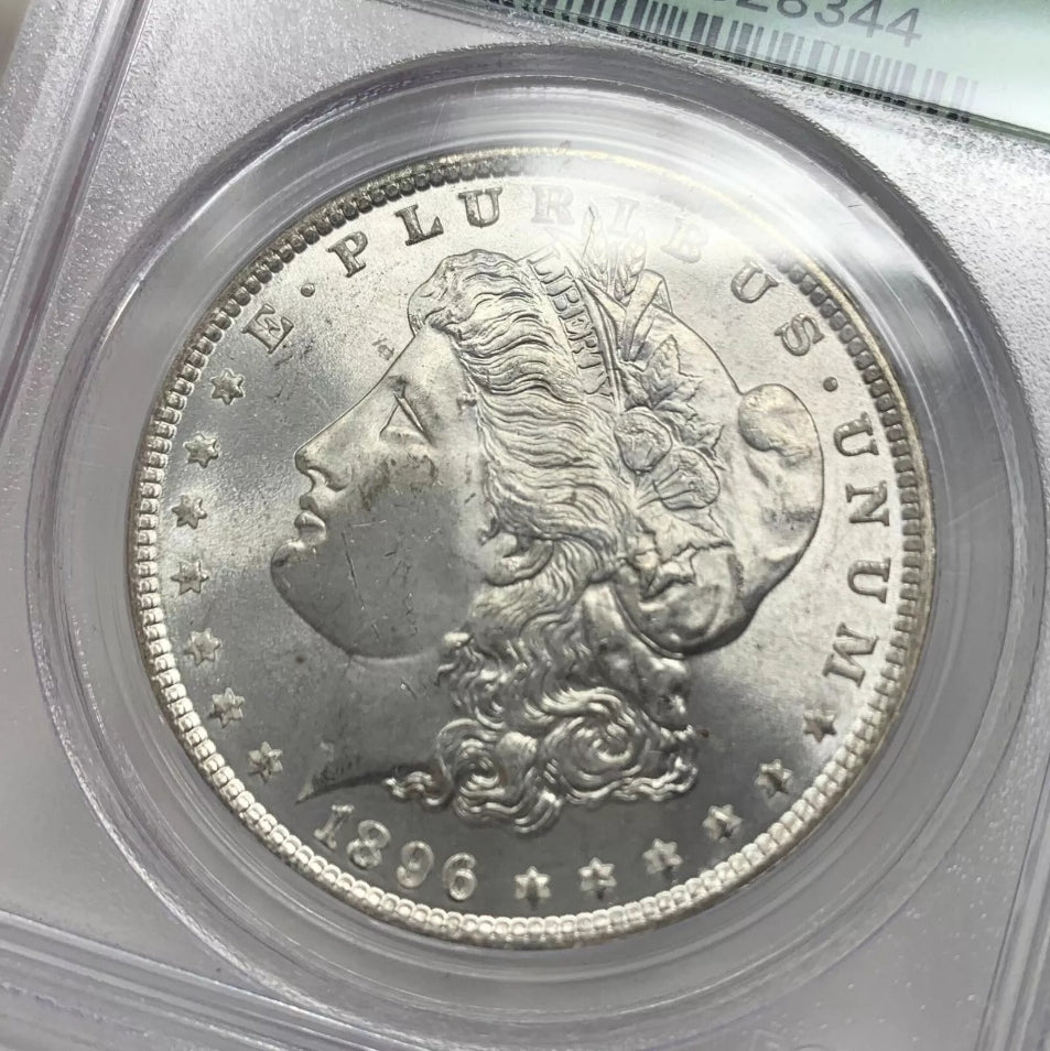 1896 PCGS MS63 Morgan Silver Dollar (Old Green Holder)