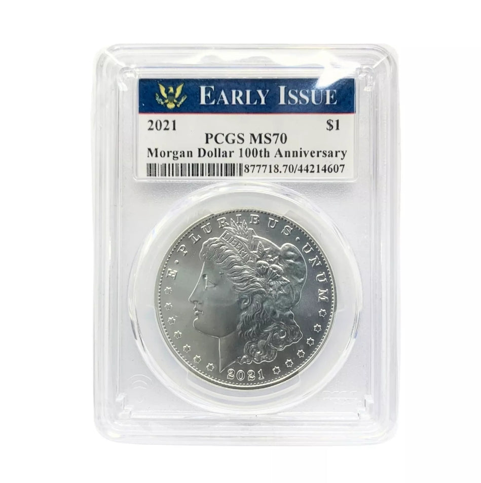 2021 PCGS MS70 Morgan Dollar 100th Anniversary Early Issue