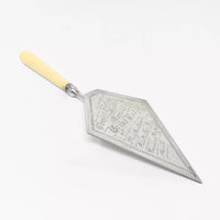 Antique Sterling Silver and Bone Masonic Presentation Trowel