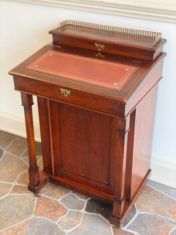 19th Century Walnut Davenport Desk