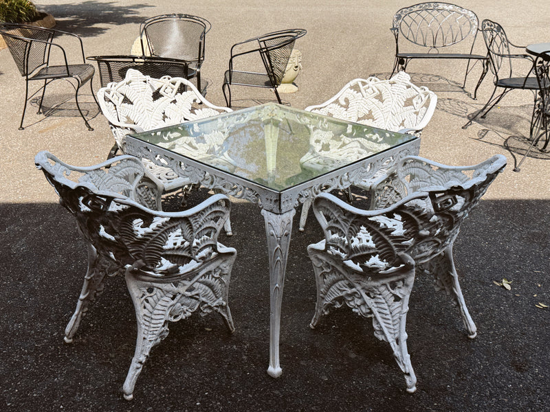 J.W. Fiske Fern & Blackberry 10pc Patio Set