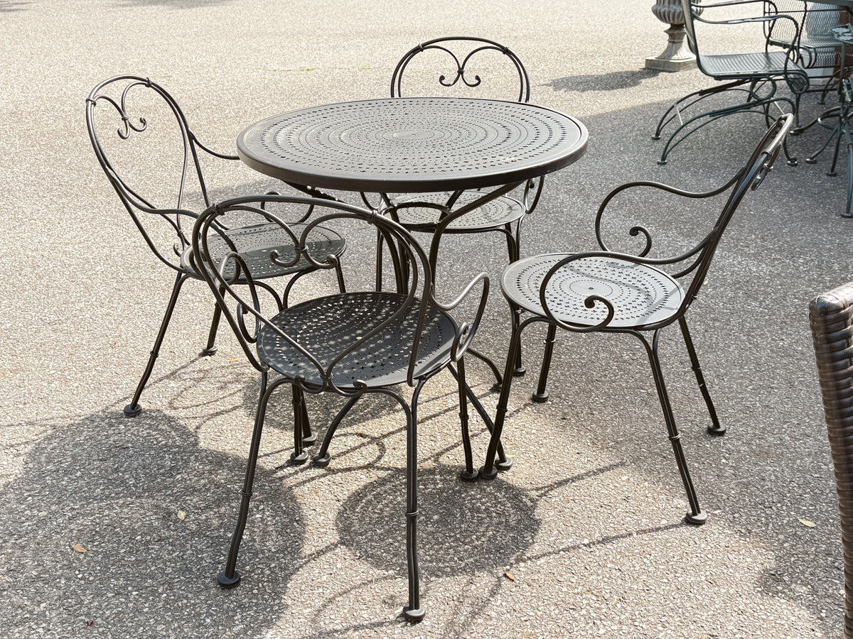 Russell Woodard Parisienne 5pc Patio Bistro Set