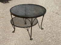 Round Wrought Iron Patio Coffee/Side Table