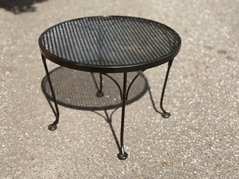 Round Wrought Iron Patio Coffee/Side Table
