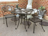 Wrought Iron 3pc Patio Bistro Set