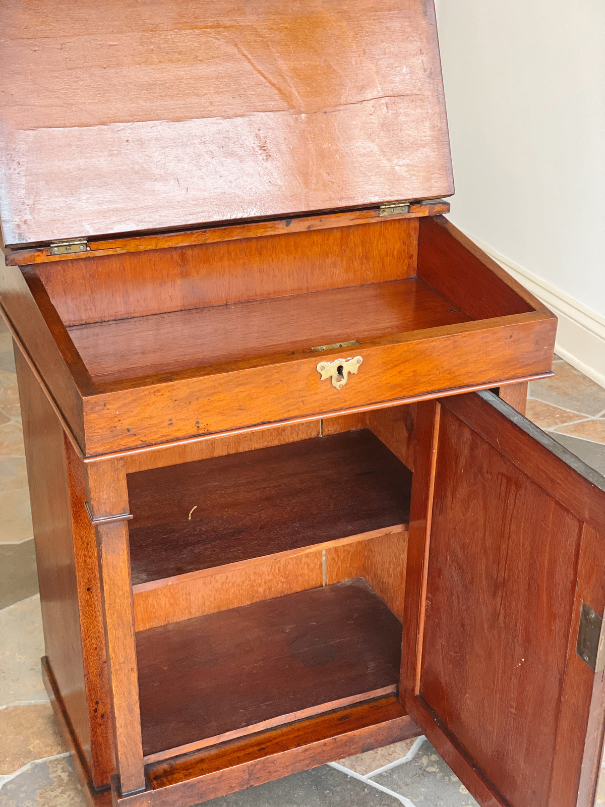 19th Century Walnut Davenport Desk