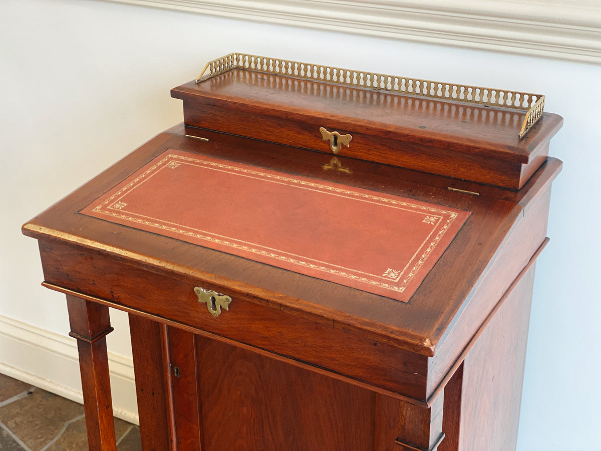 19th Century Walnut Davenport Desk