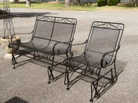 Russell Woodard Highback Glider Patio Bench & Chair