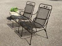 John Salterini Mt. Vernon Maple Leaf Patio Arm Chairs (Pair)