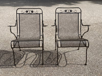 John Salterini Mt. Vernon Maple Leaf Patio Arm Chairs (Pair)
