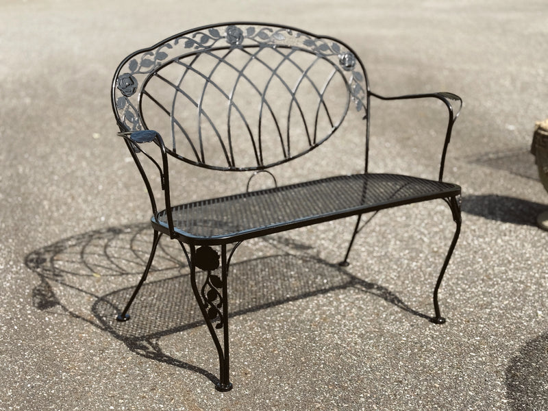 Russell Woodard Chantilly Rose Patio Bench