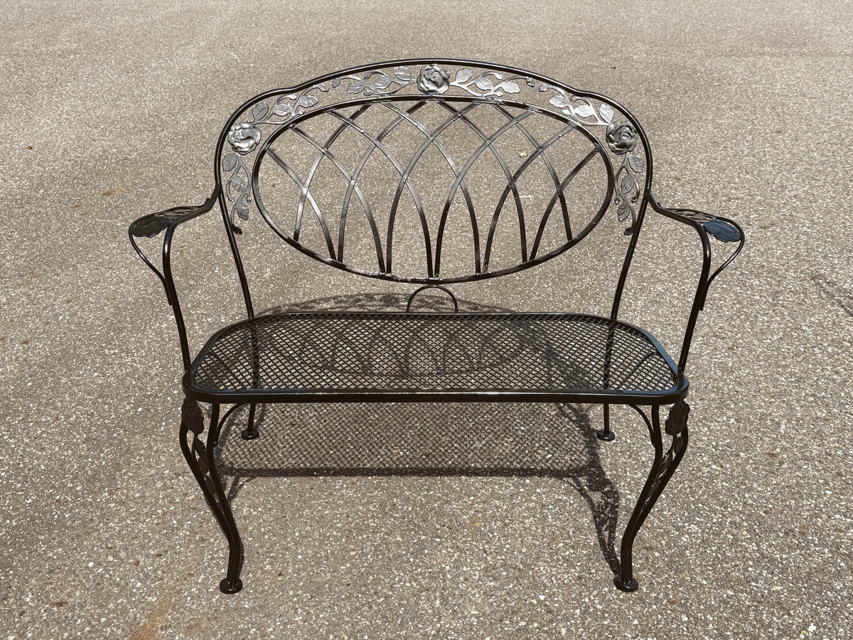 Russell Woodard Chantilly Rose Patio Bench