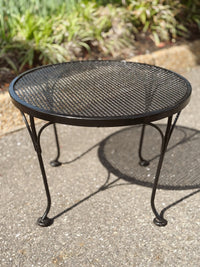 Round Wrought Iron Patio Coffee/Side Table
