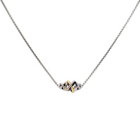 David Yurman Sterling/18K Crossover Single Station Pendant Necklace, 16" - 18"